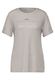 Street One T-shirt with shiny print - beige (35437)