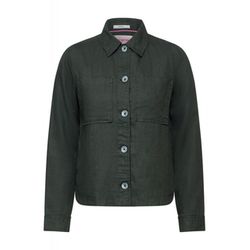 Cecil Linen overshirt jacket - green (15382)