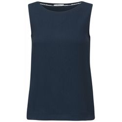 Cecil Structured blouse top - blue (15673)
