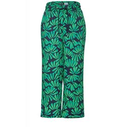Cecil Print viscose pants - green (35599)