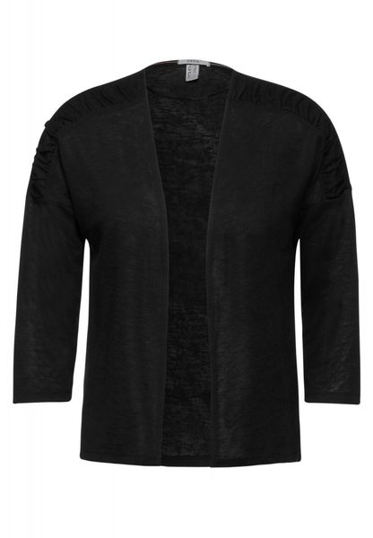 Cecil Veste en tricot ouverte - noir (10001)