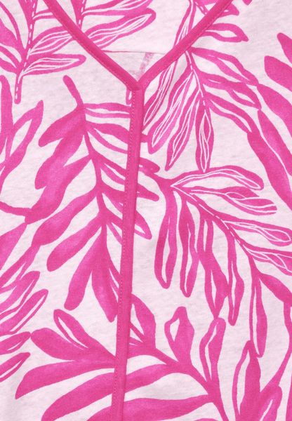 Cecil Linen mix T-shirt - pink (35369)