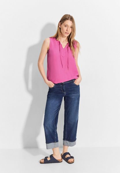 Cecil Linen mix blouse top - pink (15369)