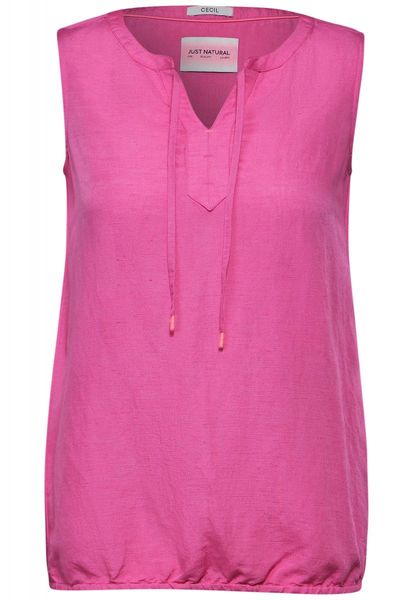 Cecil Linen mix blouse top - pink (15369)