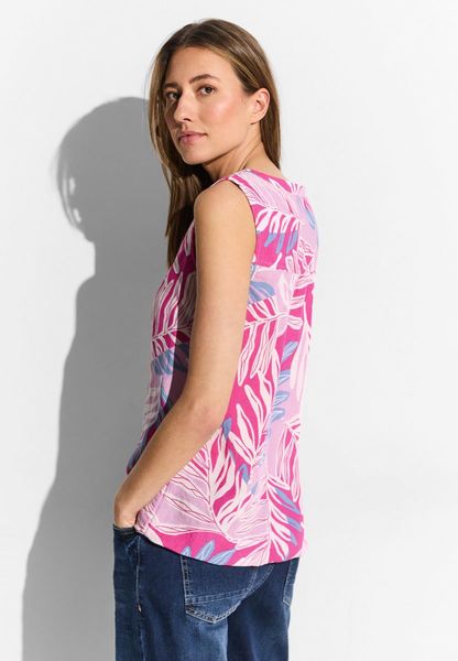 Cecil Linen mix blouse top - pink (35369)