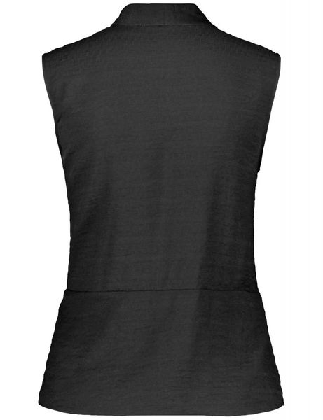 Taifun Wrap blouse - black (01100)