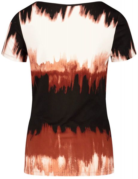 Taifun Shirt mit abstraktem Print - braun (01102)