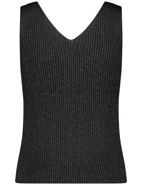 Taifun Knitted top - black (01100)