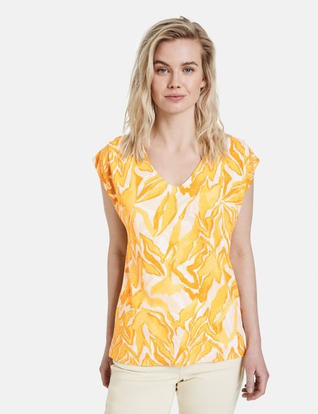 Taifun T-shirt 1/2 sleeve - yellow (04262)