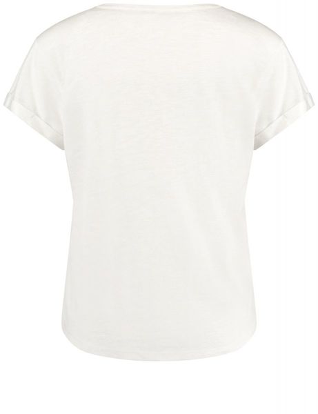Taifun T-Shirt - beige/weiß (09700)