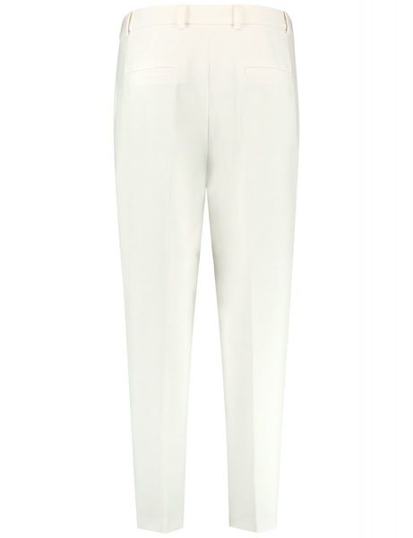 Taifun Pantalon élégant Slim fit - beige/blanc (09600)