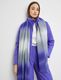 Taifun Pleated scarf with a glitter effect - gray (02272)