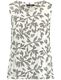 Taifun Ärmellose Bluse mit Floral-Print - beige/weiß (09452)