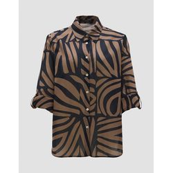 Opus Shirt blouse - Fumine oasis - black/brown (60020)