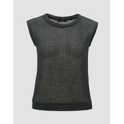 Opus Knitted T-shirt - Sitty - gray/blue (30033)