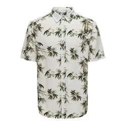 Only & Sons Shirt with palm print - white (188758)