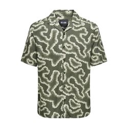 Only & Sons Shirt with all-over print - green (196009)