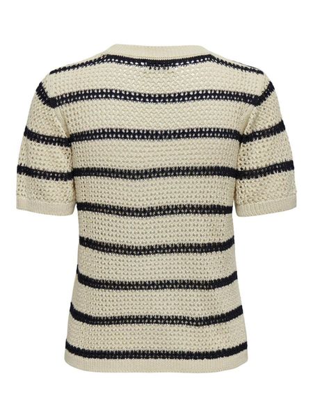 JDY Striped knit top - Jdytikka - beige (180083002)