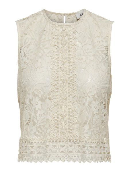 JDY Top with lace - white (196844)