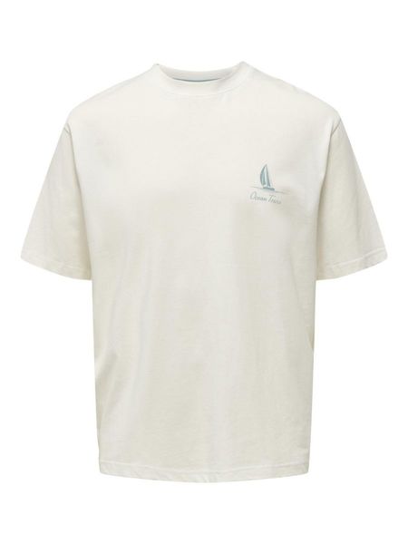 Only & Sons Lockeres T-Shirt - weiß (209112001)