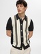 Selected Homme Polo with stripe pattern - black/beige (186839002)
