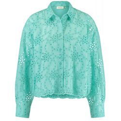 Gerry Weber Collection Blouse with a decorative openwork pattern - blue (80367)