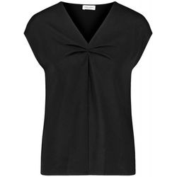 Gerry Weber Collection Short sleeve top with a pleated detail - black (11000)