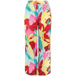 Gerry Weber Collection Pants with all-over print - red/yellow (04068)