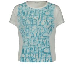 Gerry Weber Collection T-shirt avec impression sur le devant  - blanc/bleu (09058)