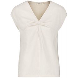 Gerry Weber Collection Short sleeve top with a pleated detail - white (90118)