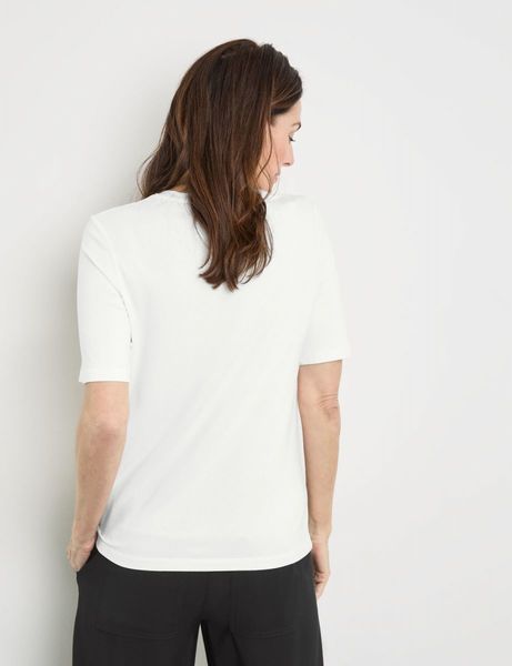 Gerry Weber Collection Nachhaltiges T-Shirt mit Frontprint - weiß (99700)