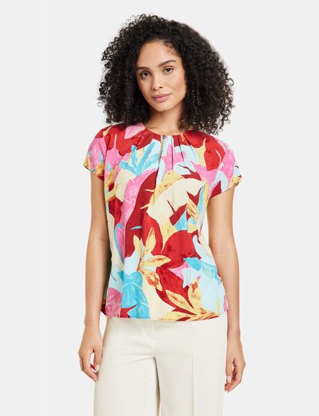 Gerry Weber Collection Blouse with all-over pattern - yellow (04068)
