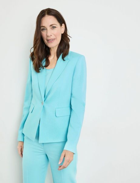 Gerry Weber Collection Classic blazer with stretch comfort - blue (80367)