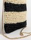 Gerry Weber Collection Medium sized paper straw bag - black/beige (09016)