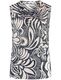 Gerry Weber Collection Top à motif avec col bénitier - blanc/noir (09018)