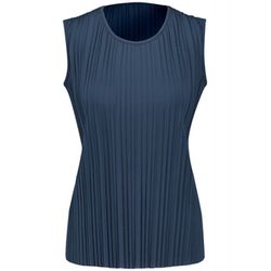 Gerry Weber Edition Sleeveless pleated blouse   - blue (80936)