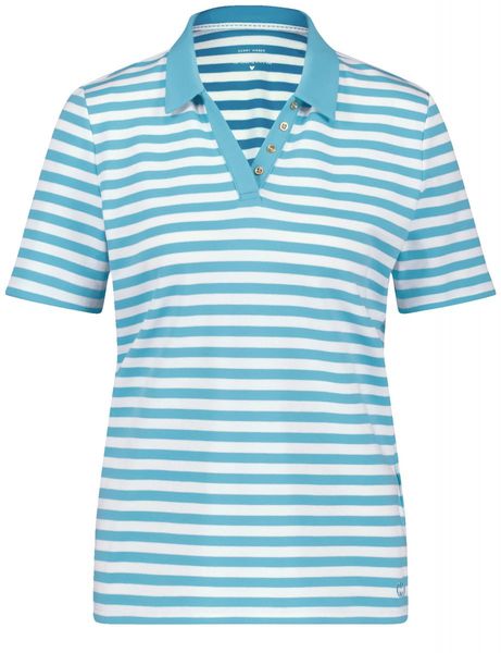 Gerry Weber Edition Polo with stripes - blue (08097)
