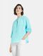 Gerry Weber Edition Blouse with frilled collar - blue (80367)
