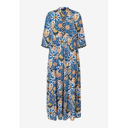 More & More Long tunic dress with an ornamental print - blue (4331)