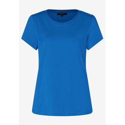 More & More T-Shirt mit Zierkante  - blau (0331)