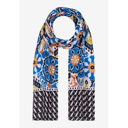 More & More Print scarf with all-over pattern - blue (5331)
