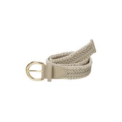 Yaya Braided belt with round buckle - beige (99314)