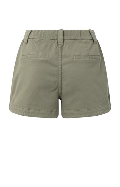 Yaya Gewebte Cargo-Shorts mit hoher Taille - grün (99314)