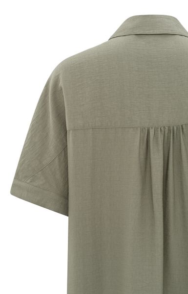 Yaya Shirt dress with short sleeves - green (99314)