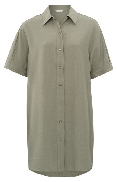 Yaya Robe chemise à manches courtes - vert (99314)