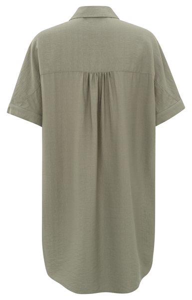 Yaya Robe chemise à manches courtes - vert (99314)