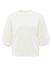 Yaya Textured sleeves sweater - white (99307)