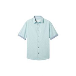 Tom Tailor Print short sleeve shirt - blue (35427)