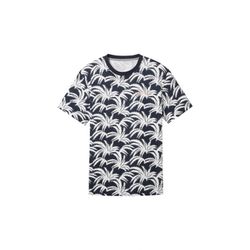 Tom Tailor T-shirt with all-over print - blue (35412)