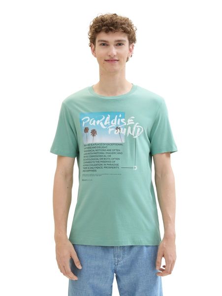 Tom Tailor Denim Photoprint t-shirt - grün (10978)